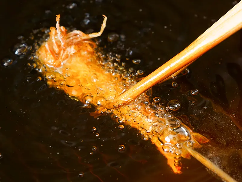 油のなかの串
